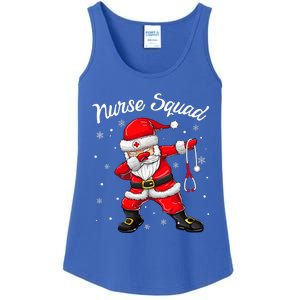 Christmas Scrub Tops Dabbing Santa Scrubs Nurse Squad Ladies Essential Tank