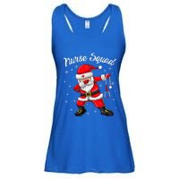 Christmas Scrub Tops Dabbing Santa Scrubs Nurse Squad Ladies Essential Flowy Tank