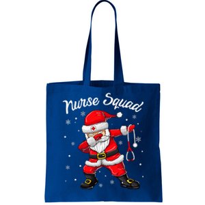 Christmas Scrub Tops Dabbing Santa Scrubs Nurse Squad Tote Bag