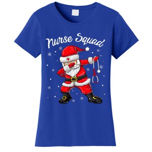 Christmas Scrub Tops Dabbing Santa Scrubs Nurse Squad Women's T-Shirt