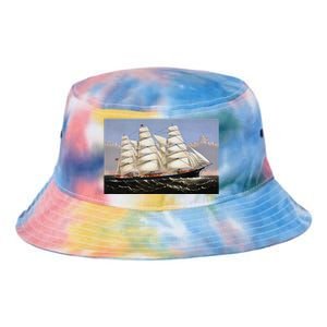 Clipper Ship Three Brothers Tie Dye Newport Bucket Hat