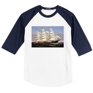 Clipper Ship Three Brothers Baseball Sleeve Shirt