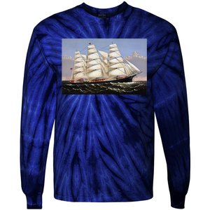 Clipper Ship Three Brothers Tie-Dye Long Sleeve Shirt