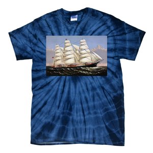 Clipper Ship Three Brothers Tie-Dye T-Shirt