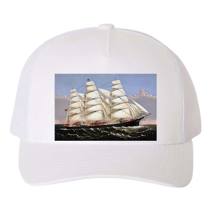 Clipper Ship Three Brothers Yupoong Adult 5-Panel Trucker Hat