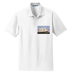 Clipper Ship Three Brothers Dry Zone Grid Polo