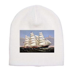 Clipper Ship Three Brothers Short Acrylic Beanie