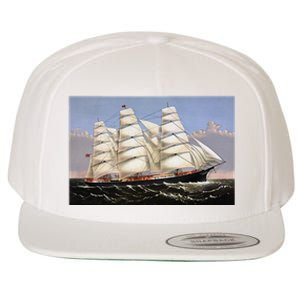 Clipper Ship Three Brothers Wool Snapback Cap