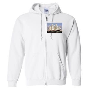 Clipper Ship Three Brothers Full Zip Hoodie