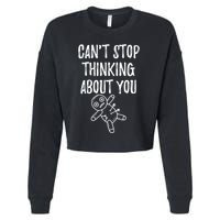 Cant Stop Thinking About You Cropped Pullover Crew