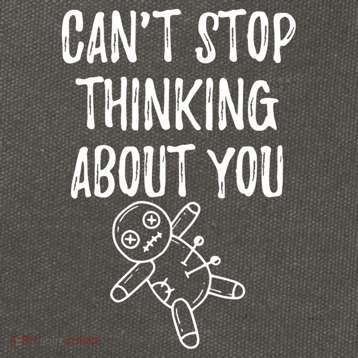 Cant Stop Thinking About You Cotton Canvas Backpack