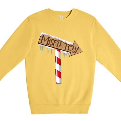 Christmas Sign Toy Funny Premium Crewneck Sweatshirt