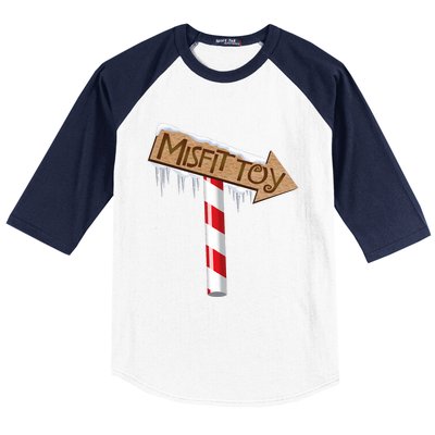 Christmas Sign Toy Funny Baseball Sleeve Shirt