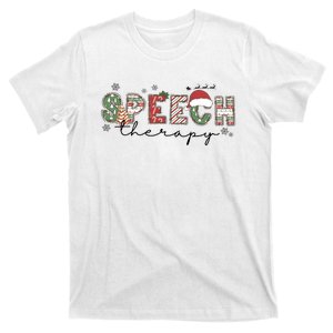 Christmas Speech Therapy Santa Claus Holiday Season T-Shirt