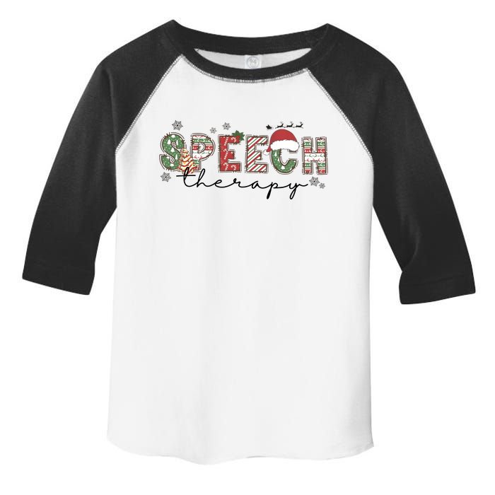 Christmas Speech Therapy Santa Claus Holiday Season Toddler Fine Jersey T-Shirt