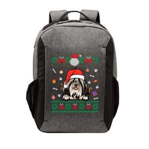 Cute Shih Tzu Dog Ugly Christmas Santa Hat Xmas Gift Vector Backpack