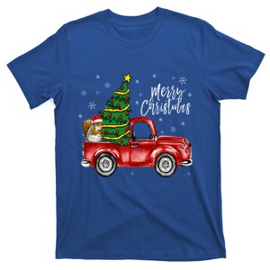 Cute Squirrel Truck Merry Christmas Squirrel Lover Xmas Meaningful Gift T-Shirt