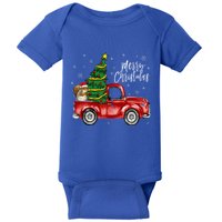 Cute Squirrel Truck Merry Christmas Squirrel Lover Xmas Meaningful Gift Baby Bodysuit