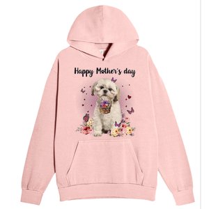 Cute Shih Tzu Mom Flower Happy Mother's Day Love Dog Urban Pullover Hoodie