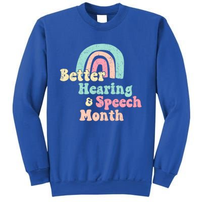 Cute Speech Therapist Gift Slp May Is Hearing And Speech Month Gift Sweatshirt