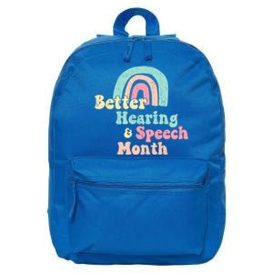 Cute Speech Therapist Gift Slp May Is Hearing And Speech Month Gift 16 in Basic Backpack