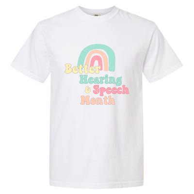 Cute Speech Therapist Gift Slp May Is Hearing And Speech Month Gift Garment-Dyed Heavyweight T-Shirt