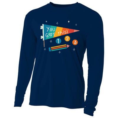 Cute State Testing Day Motivational Teacher You Got This Cooling Performance Long Sleeve Crew