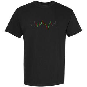 Cool Stock Trading Candlestick Stock Market Garment-Dyed Heavyweight T-Shirt