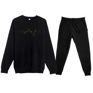 Cool Stock Trading Candlestick Stock Market Premium Crewneck Sweatsuit Set