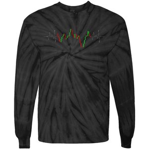 Cool Stock Trading Candlestick Stock Market Tie-Dye Long Sleeve Shirt