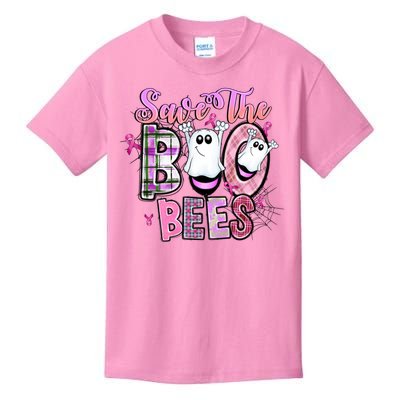 Cool Save The Boo Bees October Breast Cancer Kids T-Shirt