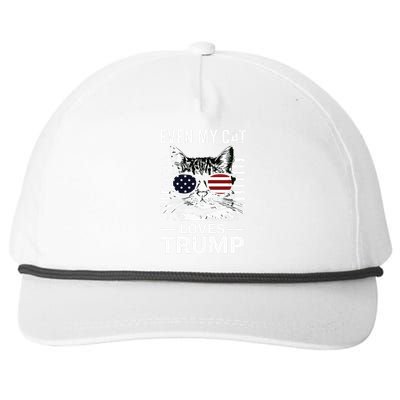 Cat Sunglasses Usa Flag Even My Cat Loves Trump Snapback Five-Panel Rope Hat