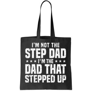 Cool Step Up Dad For Men Father Worlds Best Stepdad Ever Tote Bag