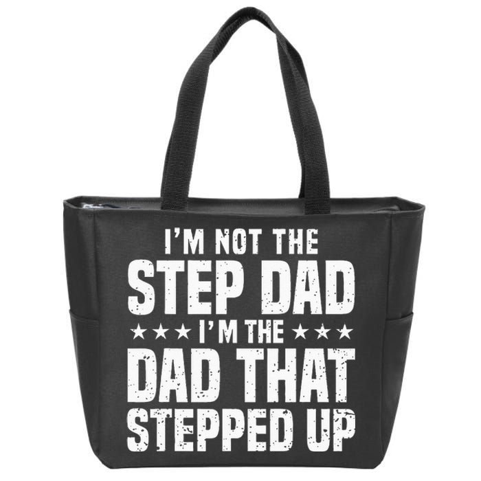 Cool Step Up Dad For Men Father Worlds Best Stepdad Ever Zip Tote Bag