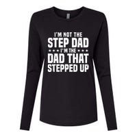 Cool Step Up Dad For Father World's Best Stepdad Ever Womens Cotton Relaxed Long Sleeve T-Shirt