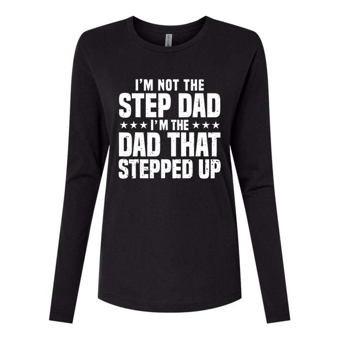 Cool Step Up Dad For Father World's Best Stepdad Ever Womens Cotton Relaxed Long Sleeve T-Shirt