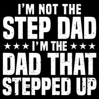 Cool Step Up Dad For Father World's Best Stepdad Ever Full-Length Apron With Pockets