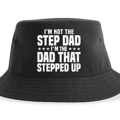 Cool Step Up Dad For Father World's Best Stepdad Ever Sustainable Bucket Hat
