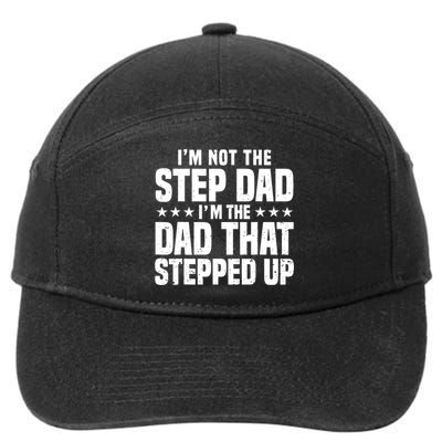 Cool Step Up Dad For Father World's Best Stepdad Ever 7-Panel Snapback Hat