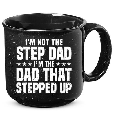 Cool Step Up Dad For Father World's Best Stepdad Ever 15oz Campfire Ceramic Mug