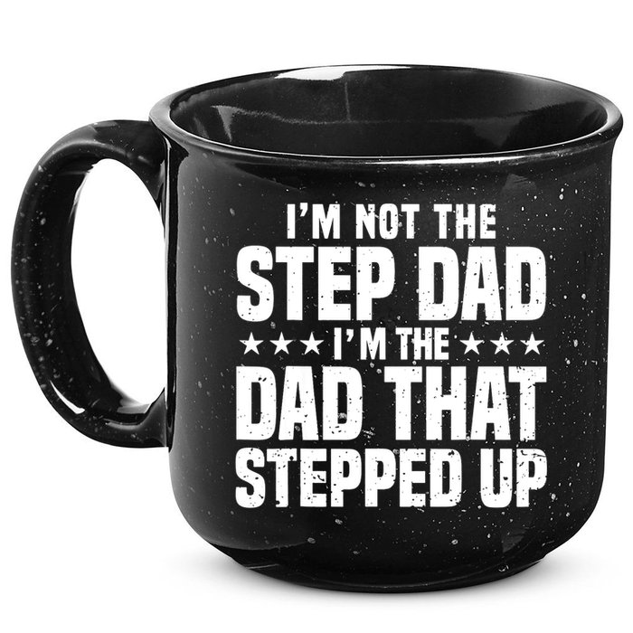 Cool Step Up Dad For Father World's Best Stepdad Ever 15oz Campfire Ceramic Mug