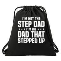 Cool Step Up Dad For Father World's Best Stepdad Ever Drawstring Bag