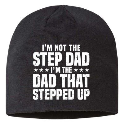 Cool Step Up Dad For Father World's Best Stepdad Ever Sustainable Beanie