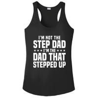 Cool Step Up Dad For Father World's Best Stepdad Ever Ladies PosiCharge Competitor Racerback Tank