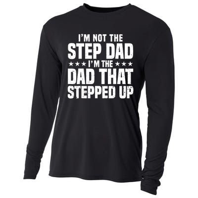 Cool Step Up Dad For Father World's Best Stepdad Ever Cooling Performance Long Sleeve Crew