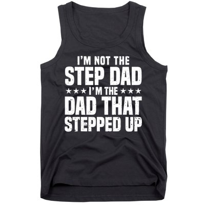 Cool Step Up Dad For Father World's Best Stepdad Ever Tank Top