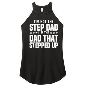 Cool Step Up Dad For Father World's Best Stepdad Ever Women's Perfect Tri Rocker Tank