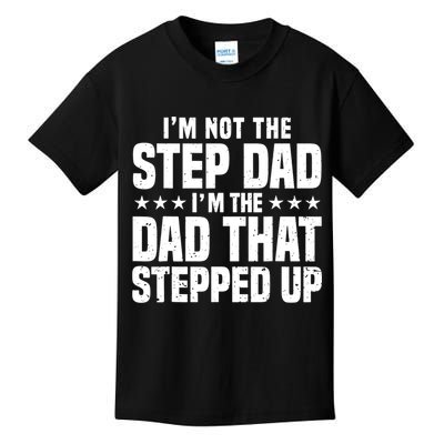 Cool Step Up Dad For Father World's Best Stepdad Ever Kids T-Shirt