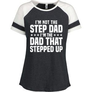 Cool Step Up Dad For Father World's Best Stepdad Ever Enza Ladies Jersey Colorblock Tee