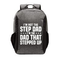 Cool Step Up Dad For Father World's Best Stepdad Ever Vector Backpack